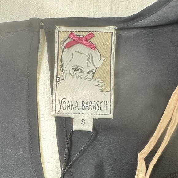 Yoana Baraschi Black Floral Sheer Lace Shift Mini Dress Small NWT Anthropologie - Picture 5 of 11